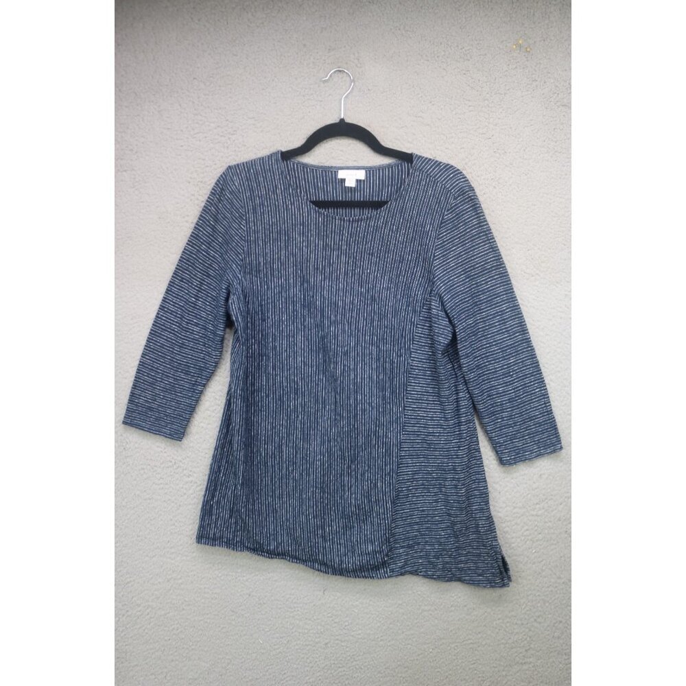 Pure Jill 3/4 Sleeve Hemp & Organic Cotton Tunic-Size PM-Sustainable
